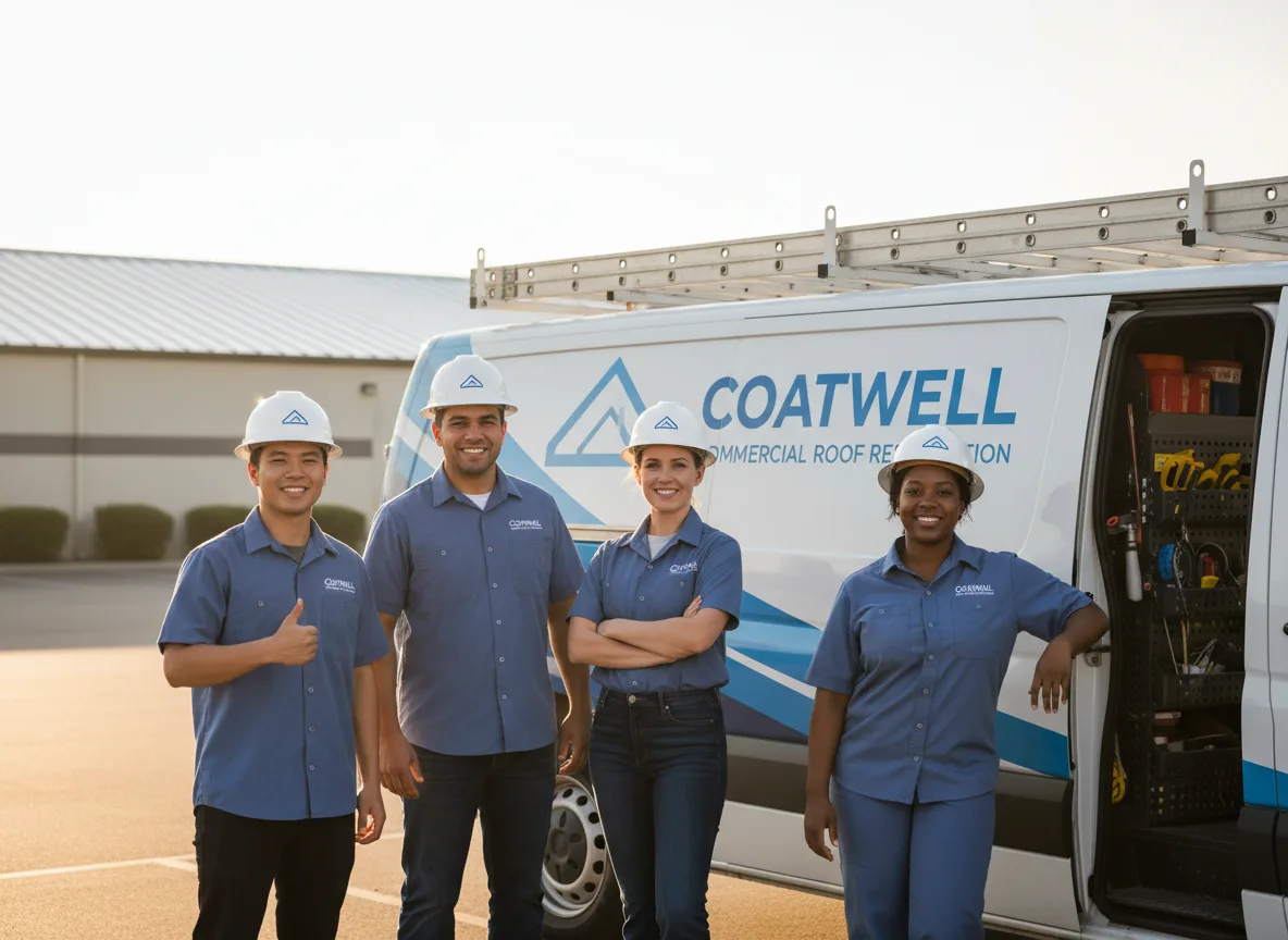 Commercial roof coating company in Garden, MI