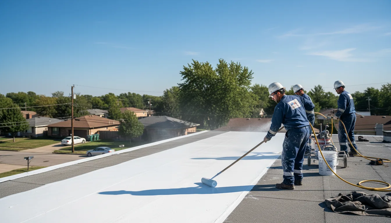 Commercial roof coating in Garden, MI near me